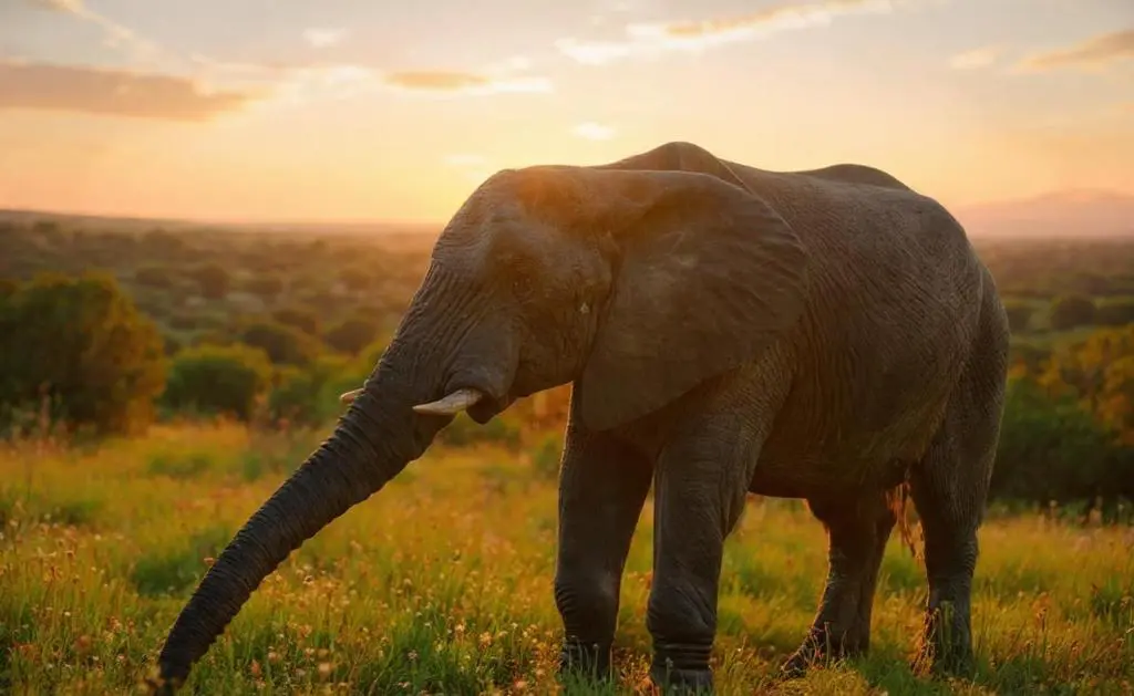 elefante no safari